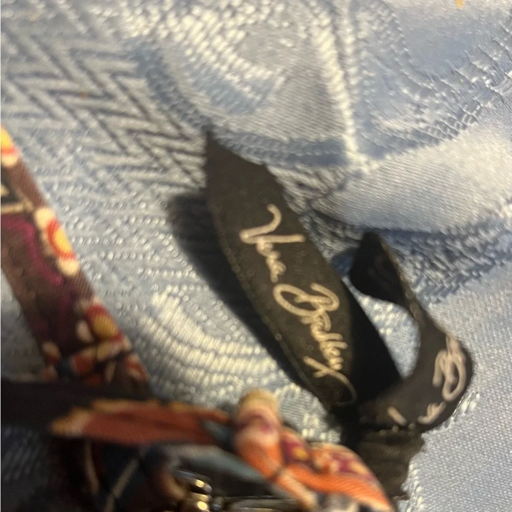 Vera Bradley Blue and Black Quilted Bag - Picture 3 of 4